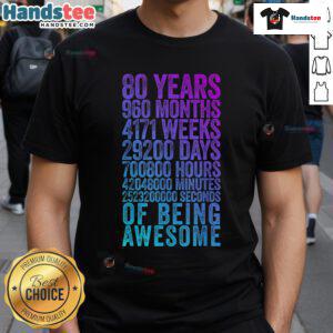 80th birthday old meter t-shirt design celebrating 80 years of life with a fun and festive graphic.