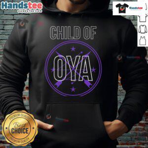 Nice African Goddess Yoruba Religion Veve Child of Oya Orisha hoodie featuring vibrant designs and cultural symbolism.