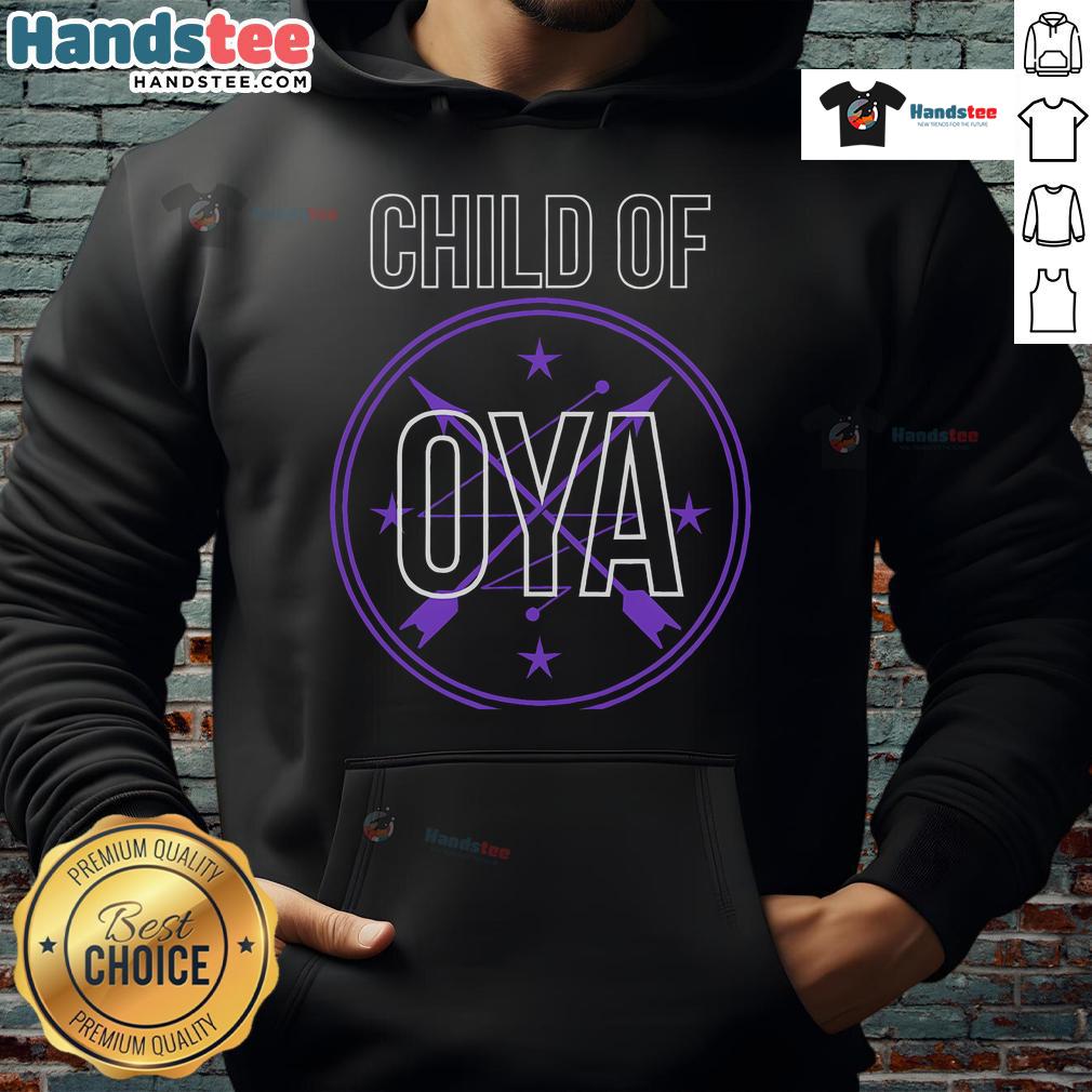 Nice African Goddess Yoruba Religion Veve Child of Oya Orisha hoodie featuring vibrant designs and cultural symbolism.