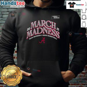 Nice Alabama Men's Basketball 2025 March Madness Bound Hoodie in navy, showcasing team pride and comfort for fans.