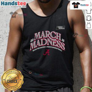 Men's basketball tank top featuring Nice Alabama design, perfect for March Madness 2025 fans and athletes.