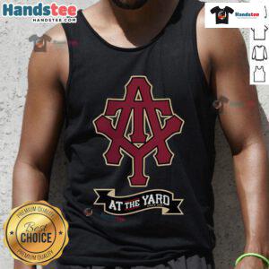 Alt Text: Nice at the Yard initials and banner design on a stylish tank top, perfect for casual summer outfits.