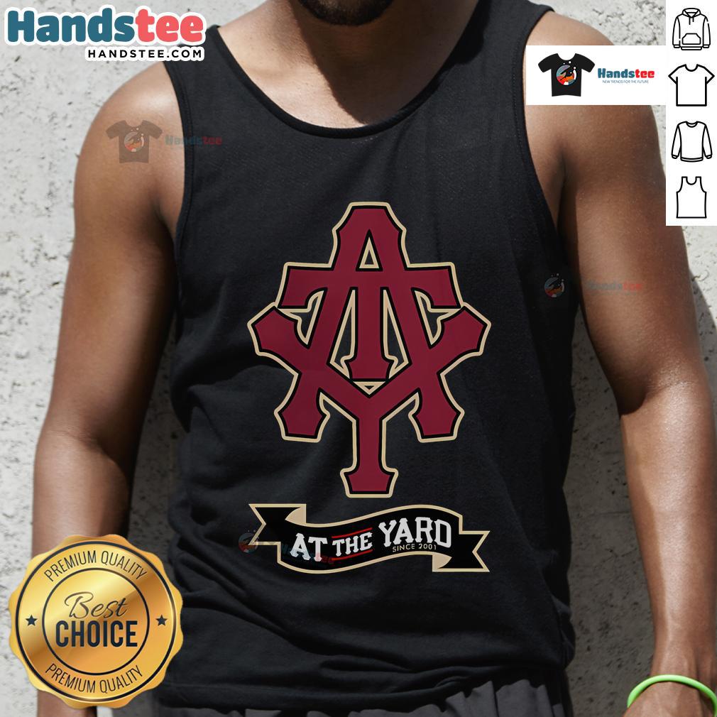 Alt Text: Nice at the Yard initials and banner design on a stylish tank top, perfect for casual summer outfits.