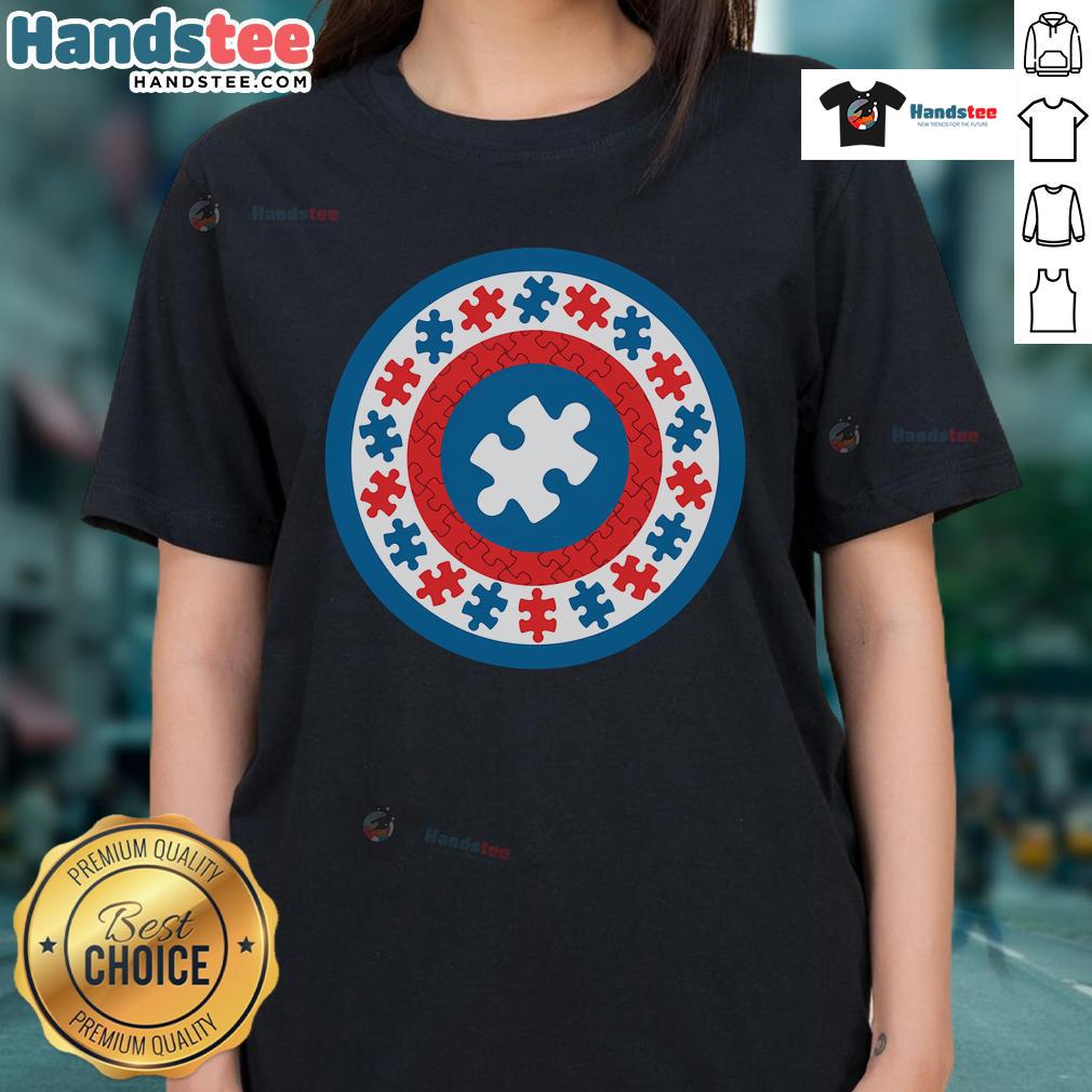 Nice Autism is My Super Power Autism Awareness Ladies Tee showcasing a vibrant design promoting autism acceptance.
