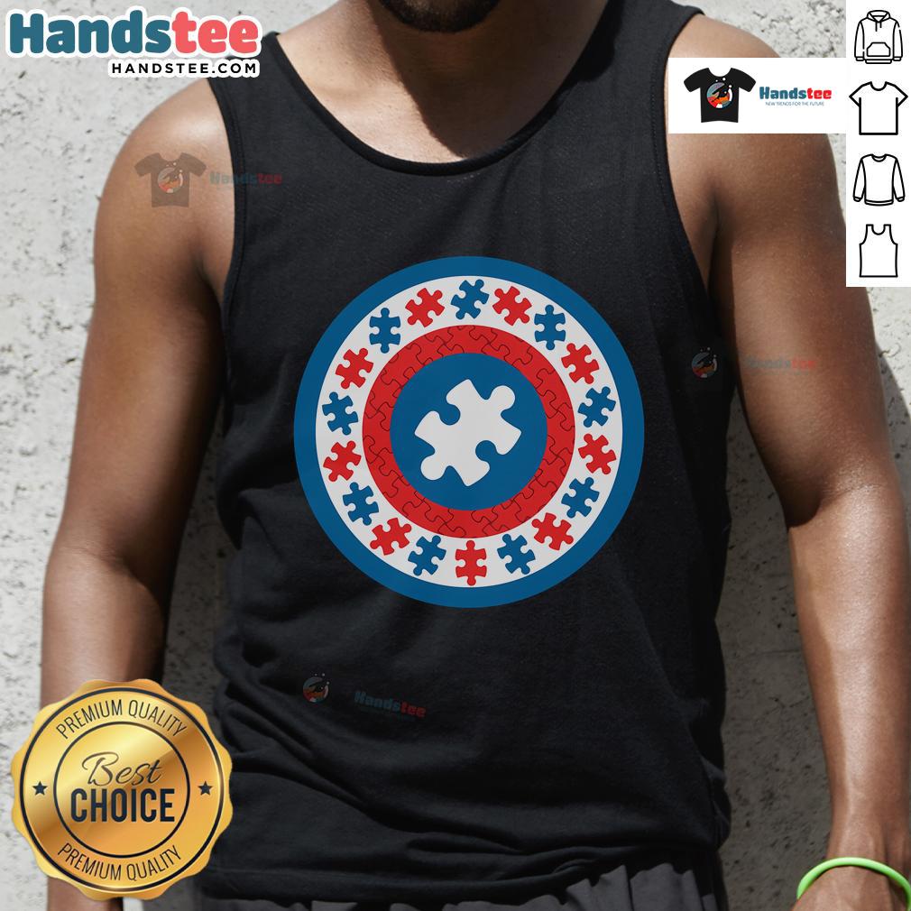 Autism Awareness Tank Top featuring 'Nice, Autism Is My Super Power' design, promoting acceptance and understanding.