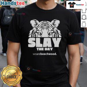 Nice Beechwood Elementary Slay The Day T-Shirt featuring vibrant design, perfect for students and school spirit.