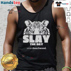 Alt Text: Stylish Nice Beechwood Elementary Slay The Day tank top for school spirit and summer fashion.