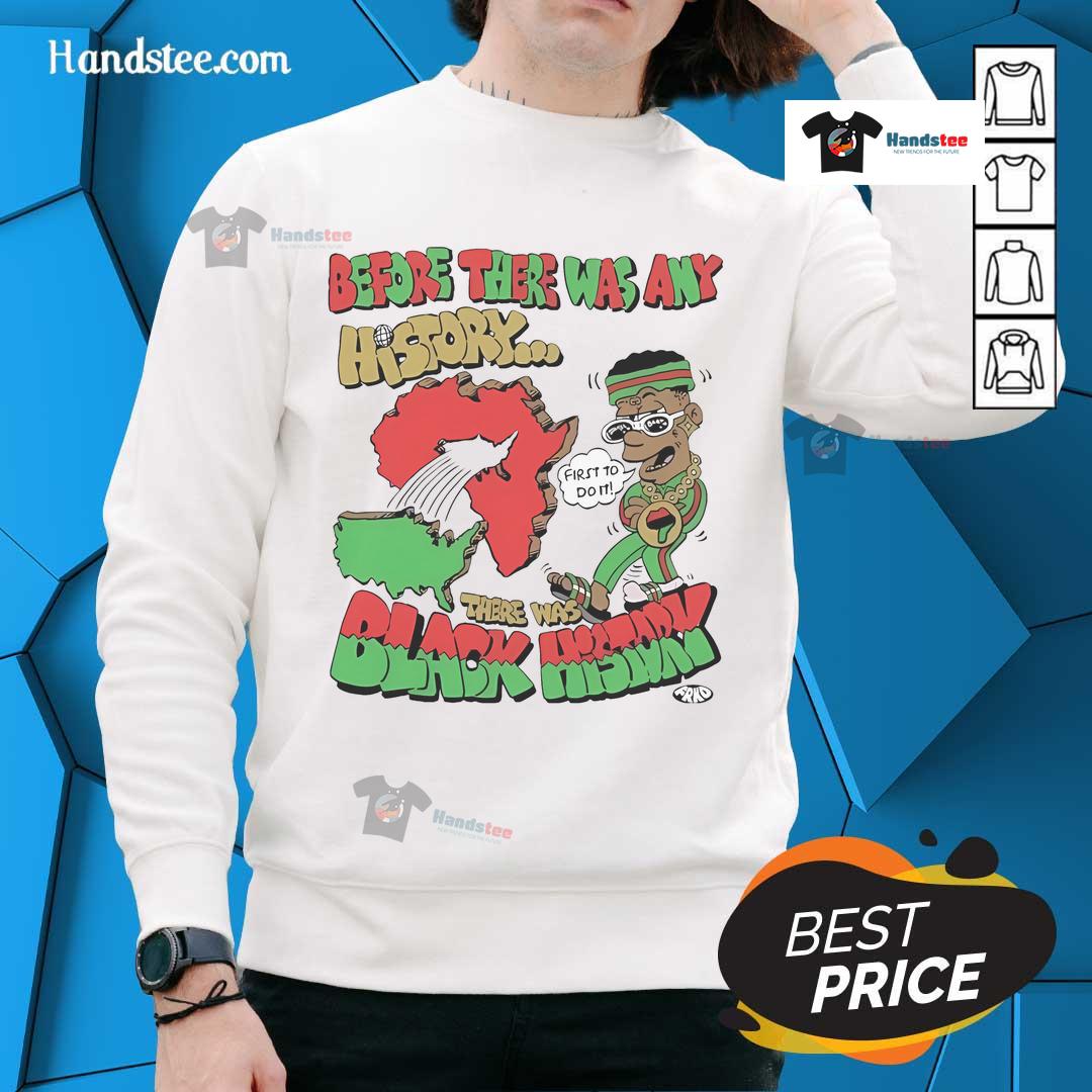 Frko sweatshirt featuring 'Black History First' design, celebrating heritage and culture in stylish urban fashion.