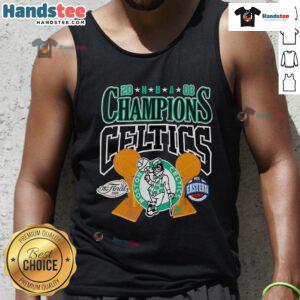 Boston Celtics Fanaticity tank top for NBA Finals champions, perfect for passionate Celtics supporters and basketball fans.