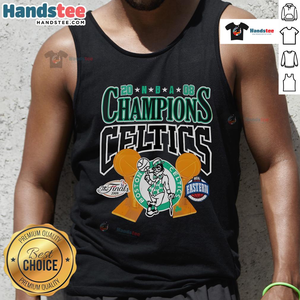 Boston Celtics Fanaticity tank top for NBA Finals champions, perfect for passionate Celtics supporters and basketball fans.
