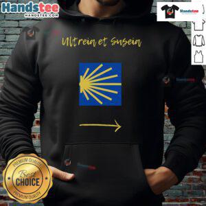 Stylish Nice Camino de Santiago hoodie featuring vibrant colors and a cozy design, perfect for pilgrims and adventurers.