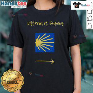 Stylish Nice Camino de Santiago ladies tee featuring a vibrant design perfect for pilgrims and fans of the iconic trail.