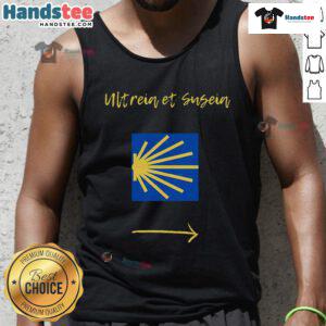 Alt Text: Stylish Nice Camino de Santiago tank top featuring a scenic design, perfect for hikers and travel enthusiasts.