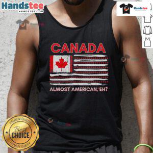 Stylish tank top featuring a blend of Canadian and American designs, perfect for expressing your Nice Canada USA pride.