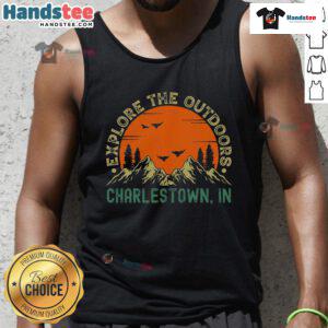 Explore the outdoors in a stylish Nice Charlestown Indiana tank top, perfect for summer adventures.