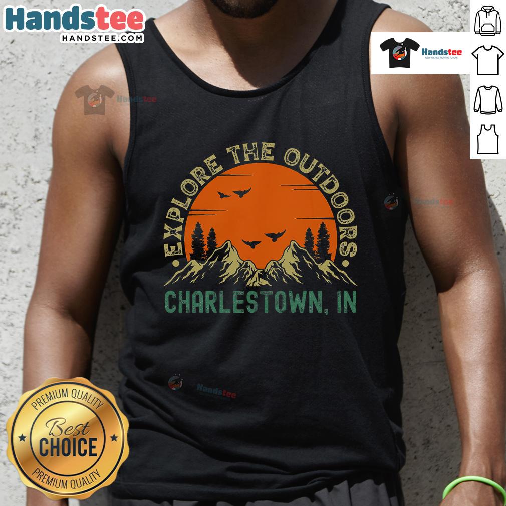 Explore the outdoors in a stylish Nice Charlestown Indiana tank top, perfect for summer adventures.