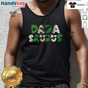 Cute Dadasaurus matching family birthday dinosaur tank top for kids and adults celebrating together.