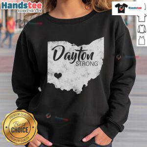 Cozy Nice Dayton Strong Sweatshirt in navy blue, perfect for showing support and staying comfortable on cool days.