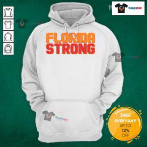 Nice distressed Florida Strong hoodie in vibrant colors, perfect for showing state pride and casual fashion.