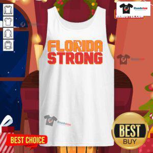Nice Distressed Florida Strong Tank Top in casual style, perfect for showing state pride and summer vibes.
