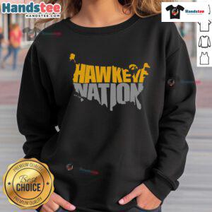 Alt Text: Cozy Iowa sweatshirt featuring a map design, perfect for Hawkeye Nation fans and Iowa lovers.