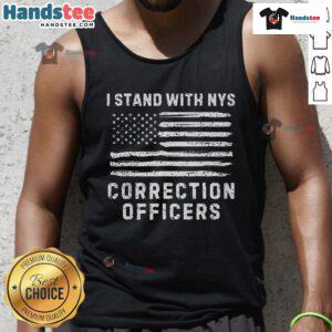 Nice I Stand With NYS Correction Officers tank top showcasing support for NYS COs in a stylish design.