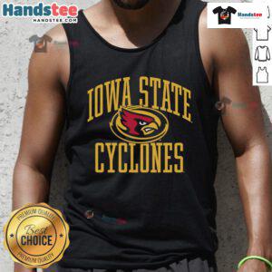 Nice Iowa State Cyclones arch tank top in red, featuring bold logo, perfect for fans and summer sports activities.