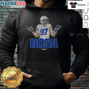 Nice Joey Bosa Buffalo Shrug Hoodie featuring vibrant graphics and comfortable fit, perfect for fans and casual wear.