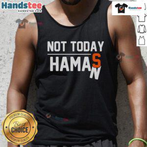 Nice Not Today Haman Purim costume tank top featuring Jewish Queen Esther for festive celebrations.