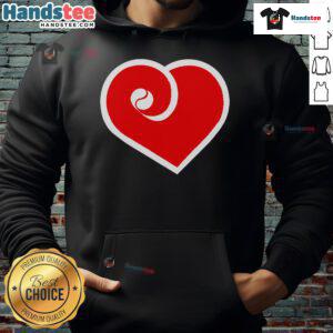 Cozy Philadelphia Phillies hoodie featuring a heart design, perfect for fans showing love for the Phillies.