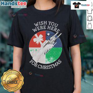 Nice Pink Floyd 'Wish You Were Here' Christmas tee for ladies, perfect for holiday music lovers and festive celebrations.