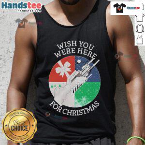 Nice Pink Floyd Wish You Were Here Christmas Holidays tank top featuring iconic album art for festive music lovers.