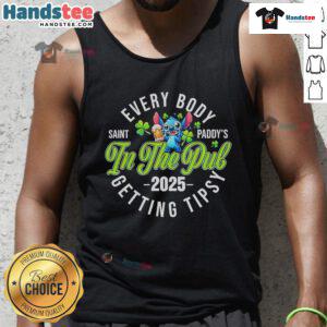 Nice Stitch Everybody Saint Paddy's Tank Top 2025 featuring a festive design for St. Patrick's Day celebrations.