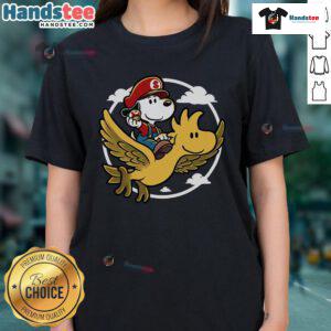 Nice Super Beagle Bros Ladies Tee featuring a playful beagle design perfect for dog lovers and gamers.