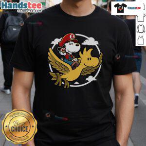 Alt Text: Nice Super Beagle Bros T-Shirt featuring colorful graphics and a playful design for dog lovers and gamers.