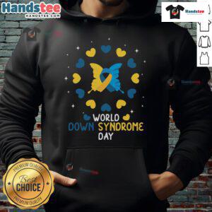 Nice World Down Syndrome Day Awareness Hoodie featuring vibrant design promoting inclusivity and acceptance.