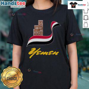 Women's tee featuring the vibrant Nice Ye Yei flag design of Yemen, perfect for patriotic fashion enthusiasts.