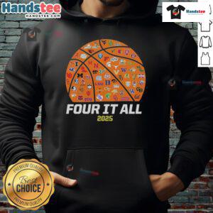 Official 2025 NCAA Women's Basketball Tournament March Madness Catch & Shoot Hoodie in vibrant team colors.