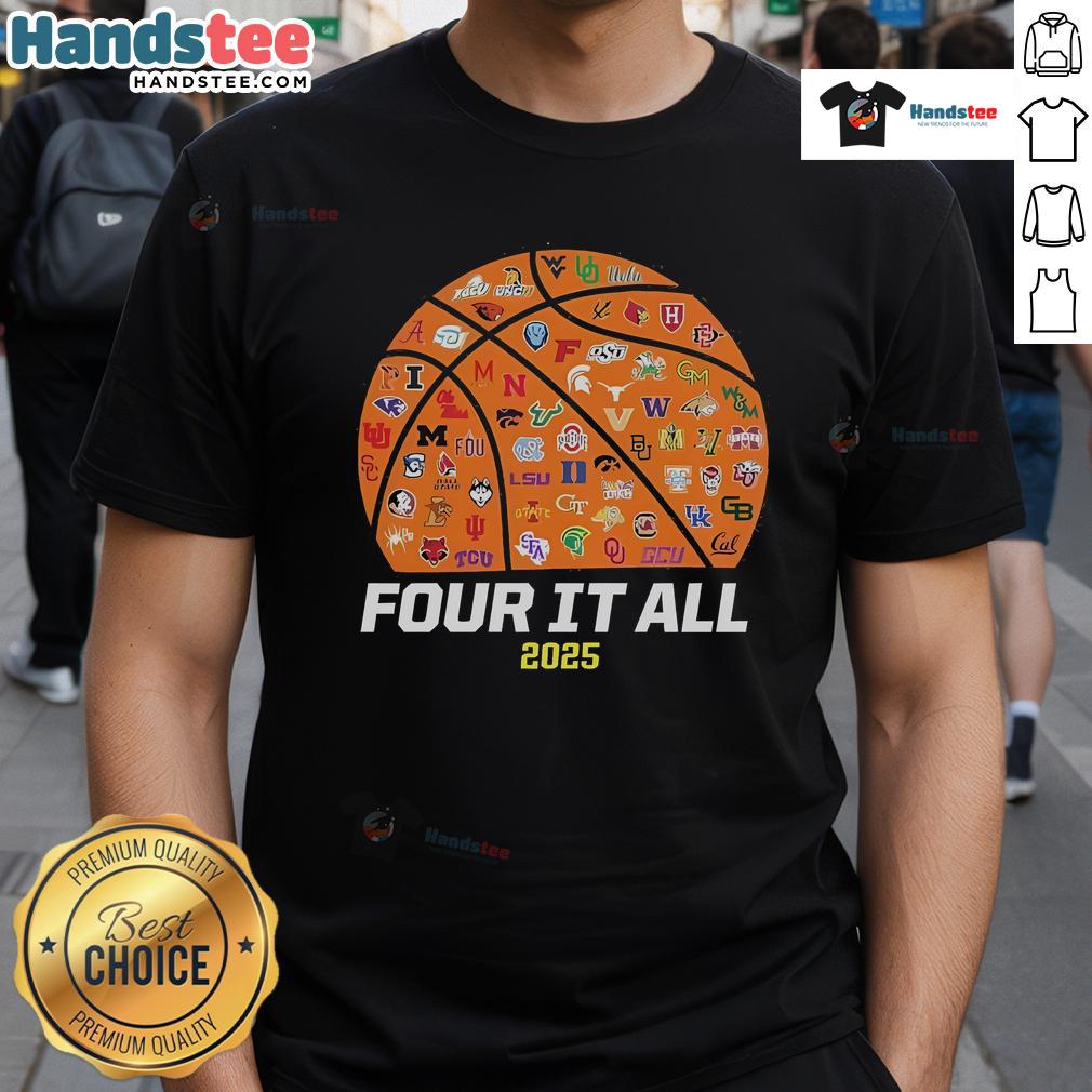 Alt Text: Official 2025 NCAA Women's Basketball Tournament March Madness Catch & Shoot T-Shirt in vibrant colors and sporty design.