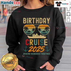 Official 2025 Squad Family Vacation Summer Raglan Baseball Sweatshirt in vibrant colors, perfect for summer outings.