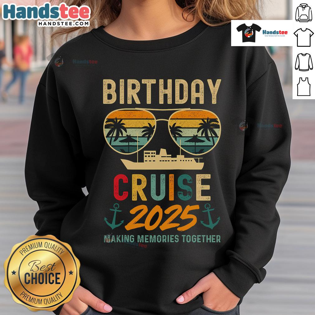Official 2025 Squad Family Vacation Summer Raglan Baseball Sweatshirt in vibrant colors, perfect for summer outings.