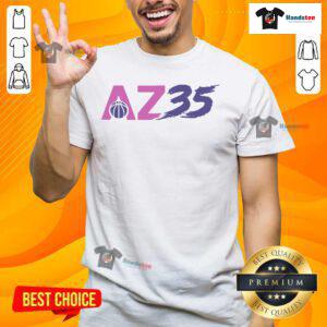 Official Az35 Logo T-Shirt featuring a bold logo design on a stylish, comfortable fabric for everyday wear.