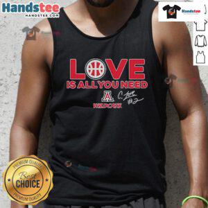 Caleb Love wearing the Official Arizona Wildcats tank top, showcasing team spirit and style for fans.