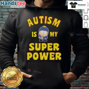Craig Tucker hoodie featuring 'Autism Is My Super Power' design, perfect for showing support and celebrating neurodiversity.