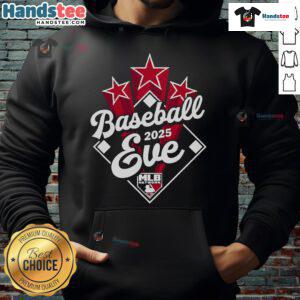 Official Baseball Eve 2025 MLB Network logo hoodie featuring vibrant colors and a stylish design for baseball fans.