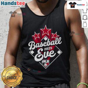 Official Baseball Eve 2025 MLB Network logo tank top featuring vibrant design for baseball fans and enthusiasts.