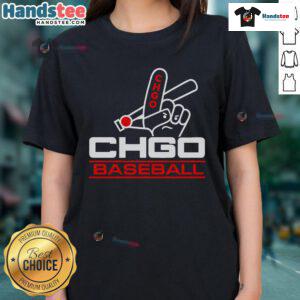 Alt Text: Official CHGO South Side Baseball ladies tee featuring a stylish design for female fans of Chicago baseball.