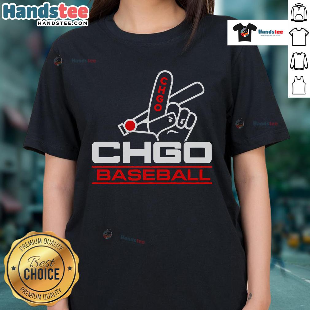 Alt Text: Official CHGO South Side Baseball ladies tee featuring a stylish design for female fans of Chicago baseball.