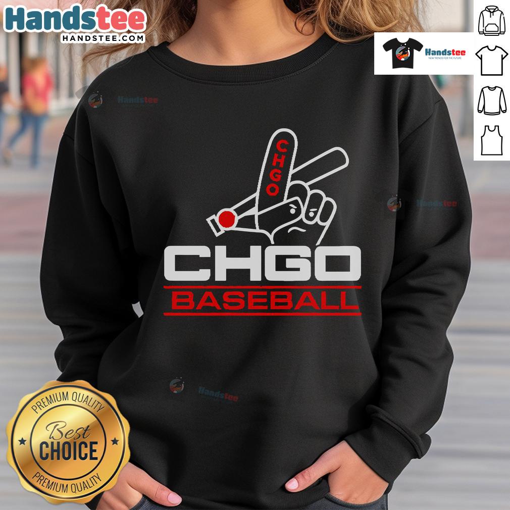 Alt Text: Official CHGO South Side baseball sweatshirt featuring team colors and logo, perfect for fans and casual wear.