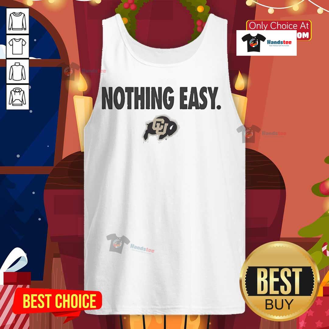 Official Colorado Buffaloes Nothing Easy Tank Top featuring bold graphics and comfortable fit for fans.